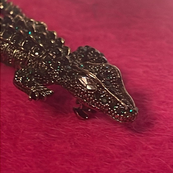 Crystal Alligator Brooch NWOT - Picture 3 of 6